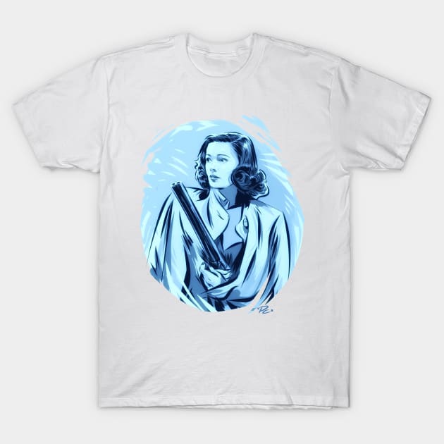 Gene Tierney - An illustration by Paul Cemmick T-Shirt by PLAYDIGITAL2020